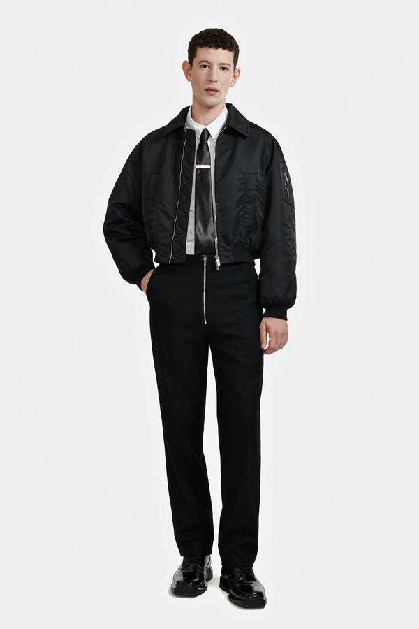 VESTE BOMBERS MATELASSÉE NOIRE