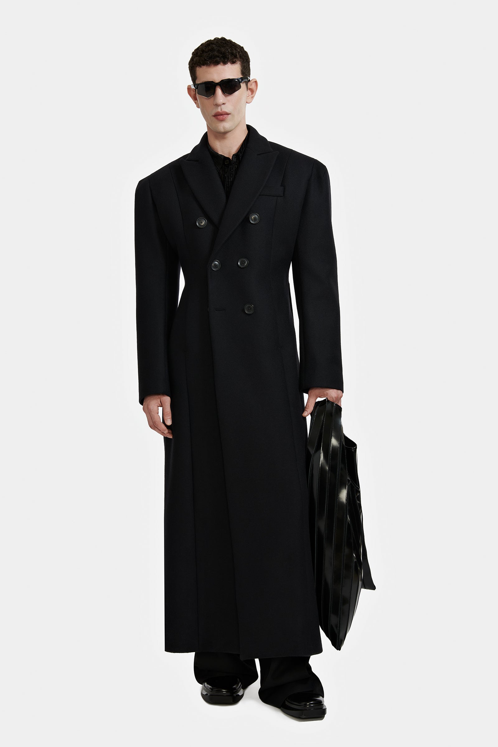 DOUBLE-BREASTED COAT WITH 6 BUTTONS IN WOOL – LGN LOUIS GABRIEL NOUCHI