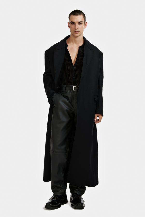 MANTEAU DOUBLE CROISURE NOIR