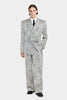 DOUBLE-BREASTED JACKET IN FUR-PATTERNED JACQUARD