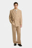 STRAIGHT DOUBLE-BREASTED JACKET SAND