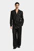 VESTE DOUBLE CROISURE JACQUARD NOIR