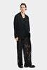 FLOWING JACKET IN MARBLED DEVOURED JERSEY