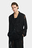 FLOWING JACKET IN MARBLED DEVOURED JERSEY