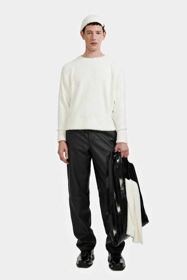 PULL EN MAILLE DUVETEUSE BONE