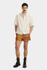 STRIPED COTTON SHORT-SLEEVE SHIRT