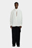 LONG SHIRT WITH ASYMMETRICAL OPENING IN DROPS JACQUARD