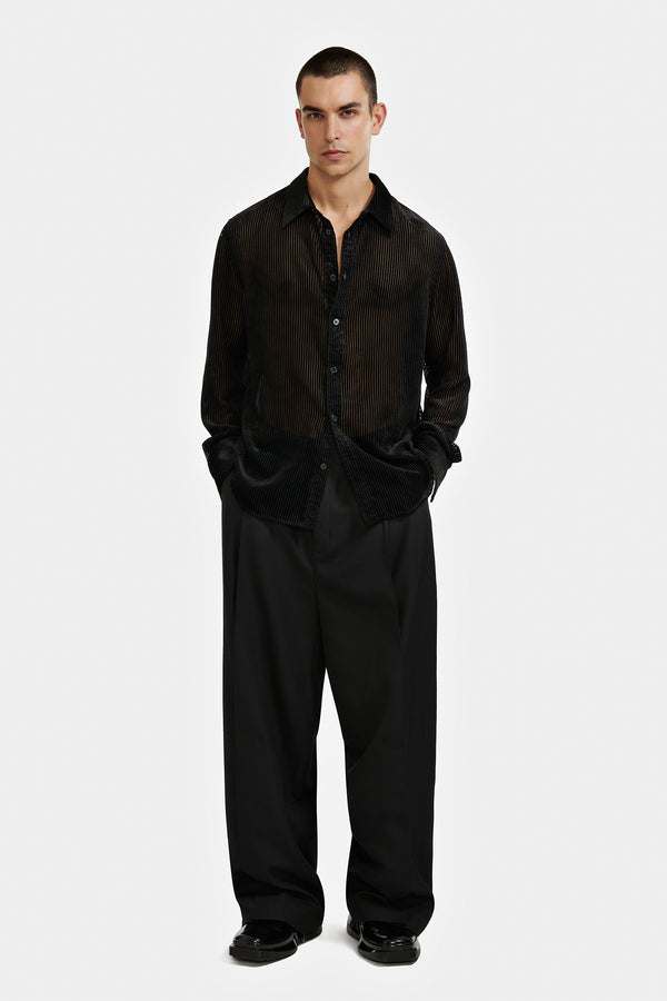 CHEMISE DÉVORÉE RAYÉE