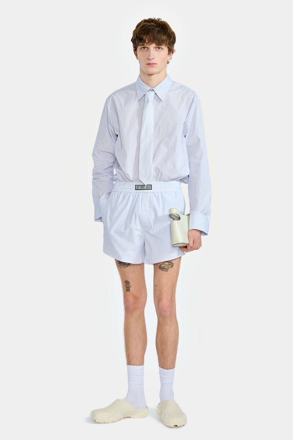 CHEMISE CLASSIQUE EN POPELINE RAYÉE