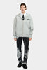 ZIP-UP HOODED SWEATSHIRT IN COTTON