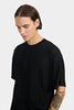 FLOWING T-SHIRT IN RIBBED VISCOSE