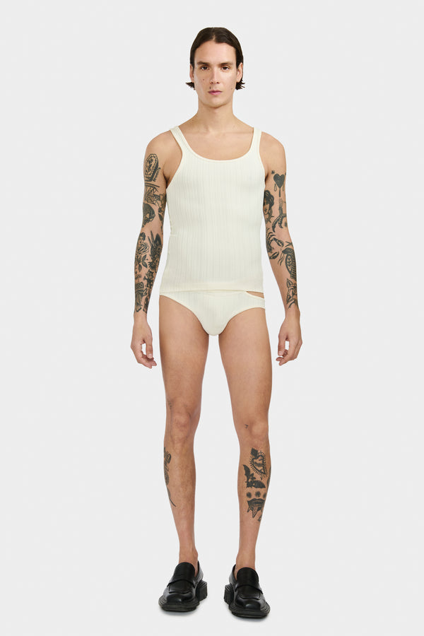 SWIM TANK TOP IN RECYCLED JERSEY