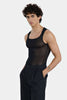 TANK TOP WITH SQUARE NECKLINE IN SILK