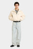 SWEATSHIRT DEMI-ZIPPÉ EN SHERPA BONE