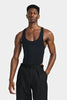 TANK TOP BODY WITH OPEN BACK IN RECYCLED JERSEY