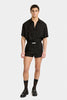 SHORT BLACK JACQUARD SHORTS