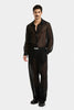 JOGGING LARGE CHIFFON TRANSPARENT NOIR