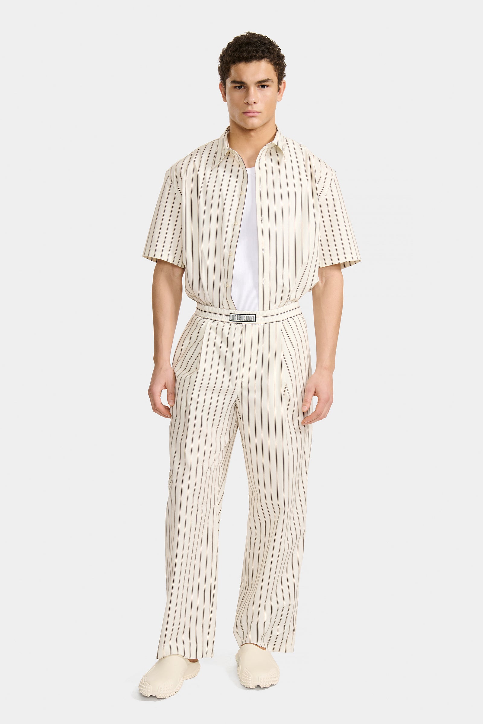 パンツ louis gabriel nouchi 19aw wool trousers LOUIS GABRIEL NOUCHI | WIDE-LEG PLEATED PANTS