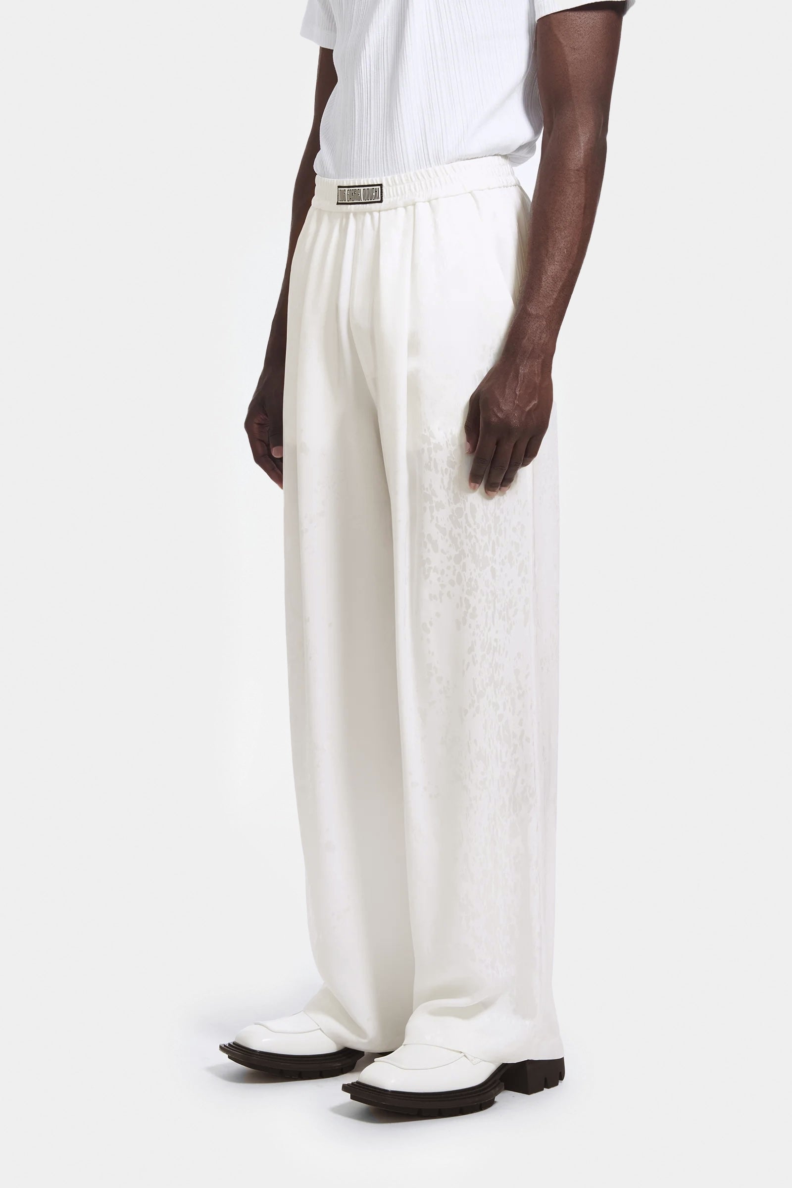 LARGE TROUSERS IN DROPS JACQUARD