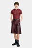 STRAIGHT LEATHER SHORTS