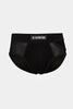 BLACK TRANSPARENT BRIEFS