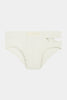 SWIM BRIEF WITH ASYMMETRICAL OPENING IN RECYCLED JERSEY
