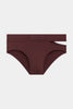 SWIM TRUNKS WITH ASYMMETRICAL OPENING IN RECYCLED JERSEY
