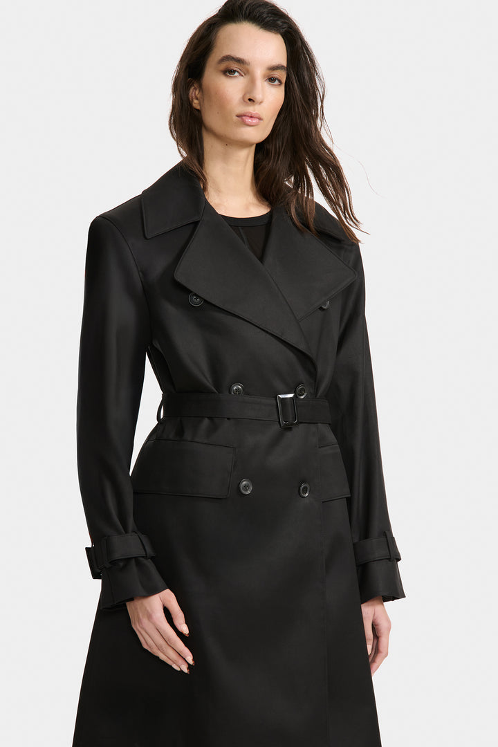 Trench-coat Long Kookai En Gabardine De Coton - Taille 42, Neuf Avec étiquettes