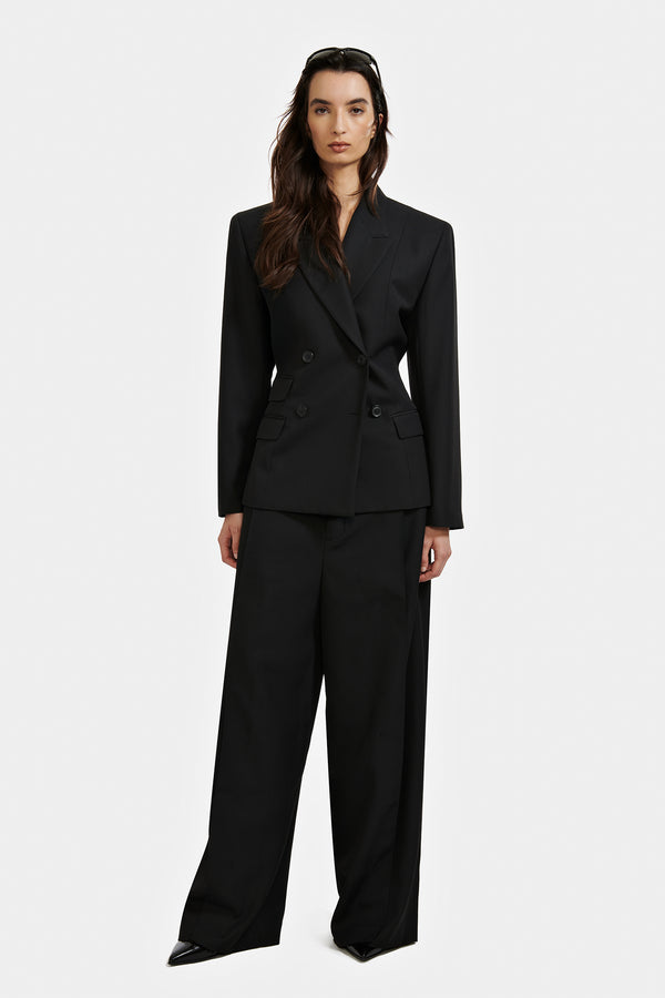 VESTE DOUBLE CROISURE À 4 BOUTONS