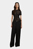 PANTALON TAILLEUR À PLIS NOIR