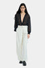 WIDE-LEG PLEATED PANTS