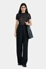 WIDE-LEG PLEATED PANTS