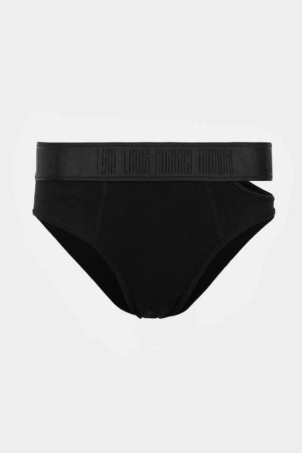 SLIP AVEC OUVERTURE ASYMÉTRIQUE EN LYOCELL