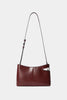 "BRIEF" CROSSBODY BAG IN GLOSSY RED LEATHER