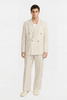 STRAIGHT DOUBLE-BREASTED STRIPED JACKET