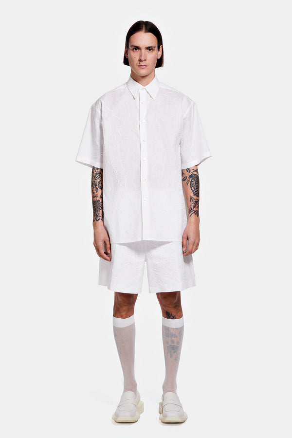 SHORT SLEEVE SHIRT WITH CRUMPLED EFFECT