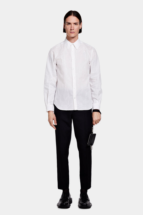 CLASSIC CUT SHIRT WITH CRUMPLED EFFECT